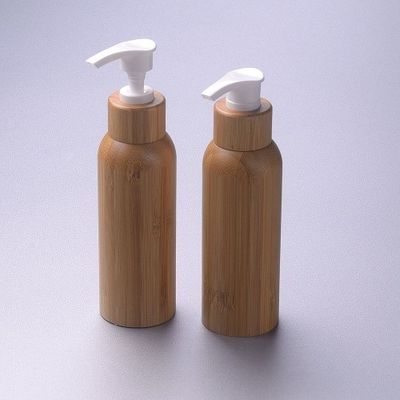 Бутылки внутреннее пластиковое 120ml лосьона контейнеров пустого насоса лосьона бамбуковые косметические