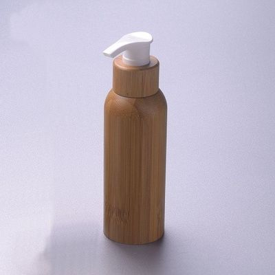 Бутылки внутреннее пластиковое 120ml лосьона контейнеров пустого насоса лосьона бамбуковые косметические