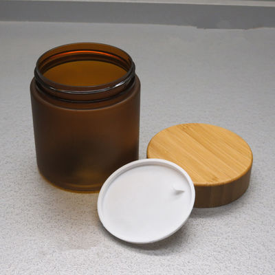 косметика Eco ЛЮБИМЦА 250ml дружелюбная Refillable заморозила пластиковый опарник с бамбуковой крышкой