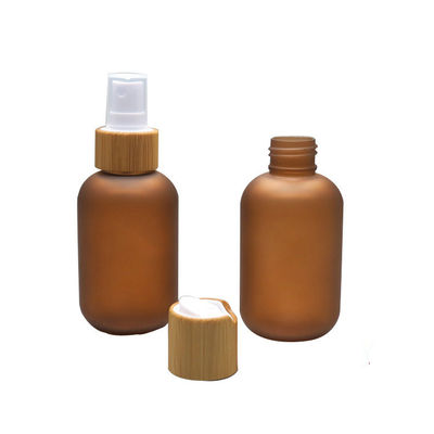 250ml заморозило янтарную косметическую бутылку ЛЮБИМЦА с бамбуковым насосом