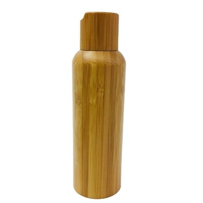 бутылка матированного стекла 50ml с Dia 37mm* H95mmn контейнера бамбуковой крышки косметическим