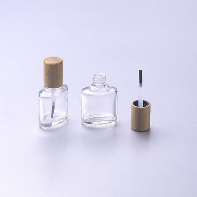 бутылка 15ml пустого ногтя стеклянная польская с крышкой щетки бамбуковой деревянной составляет