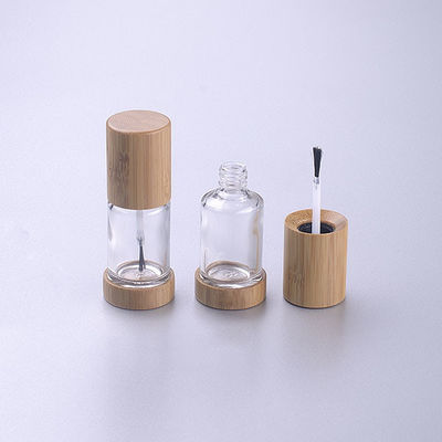 бутылка 15ml пустого ногтя стеклянная польская с крышкой щетки бамбуковой деревянной составляет