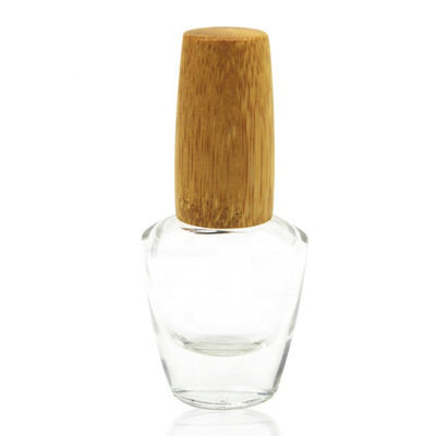 бутылка 5ml 15ml 20ml оптовая стеклянная с бамбуковой бутылкой маникюра крышки