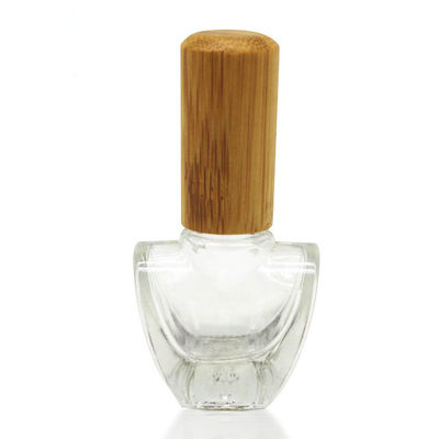 бутылка 5ml 15ml 20ml оптовая стеклянная с бамбуковой бутылкой маникюра крышки