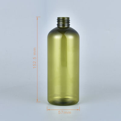 Горячая продавая бутылка шампуня лосьона ЛЮБИМЦА 300ml янтарная зеленая с бамбуковой крышкой