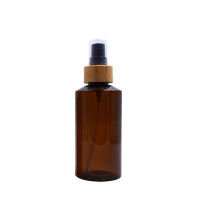 biodegradable янтарная бутылка брызг тумана воды пластиковой упаковки 200ml с бамбуком