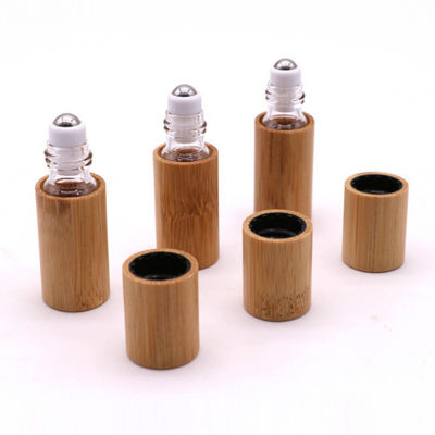 крен бутылки эфирного масла 15ml бамбуковый на бутылочном стекле с естественной бамбуковой крышкой
