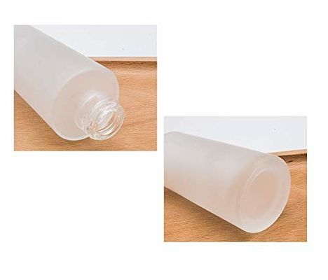 бутылка матированного стекла 120ml с бамбуковой косметической кожей заботы насоса контейнера лосьона