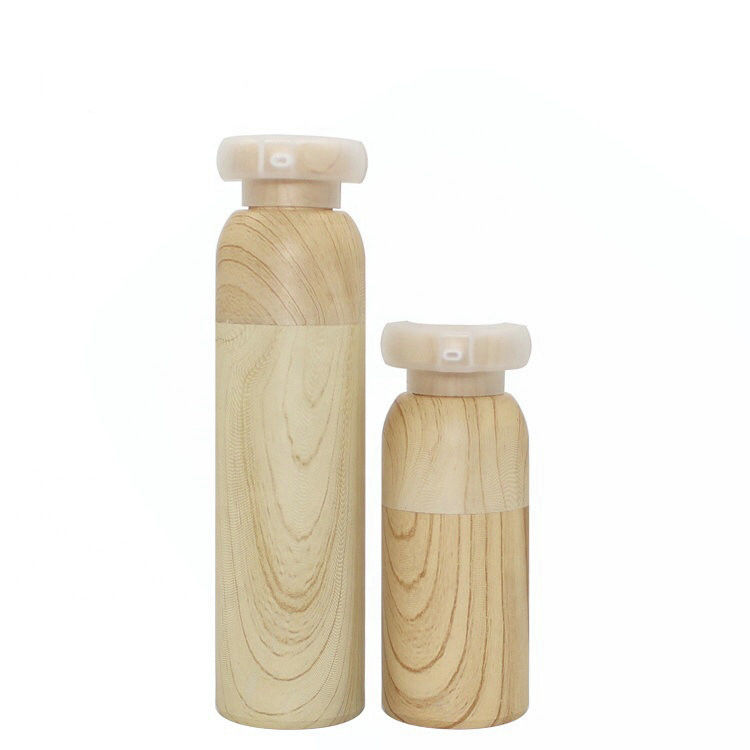 Бутылки насоса нового продукта бутылка 15ml 30ml 40ml 50ml пластиковой косметической бамбуковая безвоздушная